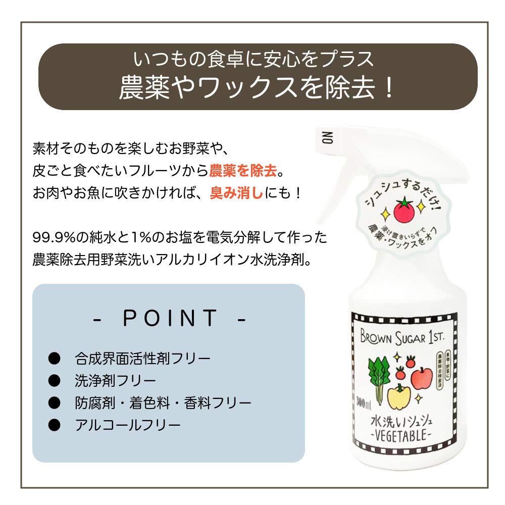Amazon.co.jp: 水洗いシュシュ 農薬除去・除菌 野菜洗いスプレー詰替え